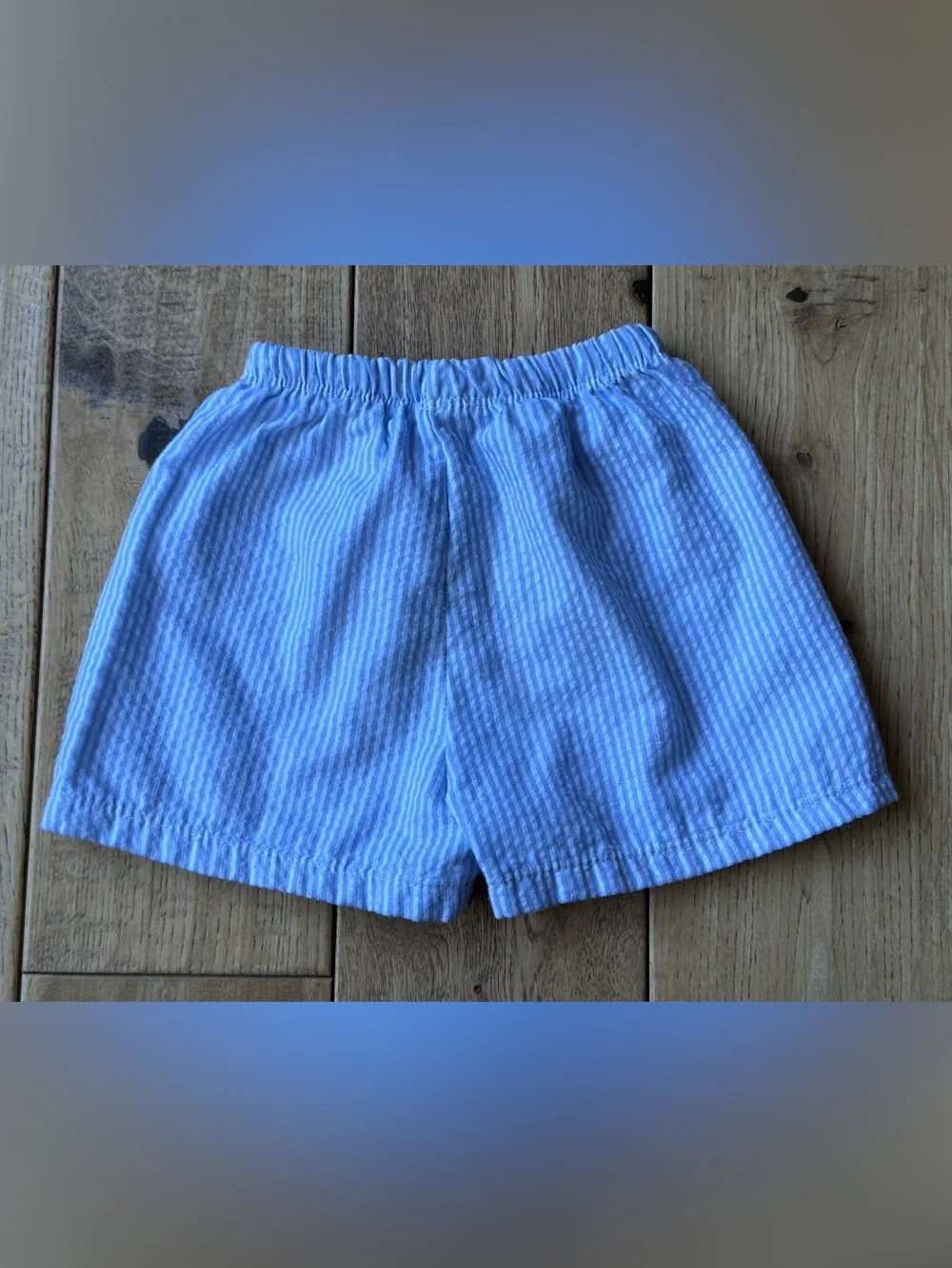 Southern Smocked Co. Smocked Apples Shirt and Blue Check Shorts Set size 2-3T - Picture 10 of 11